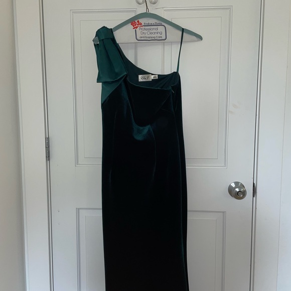 Eliza J Green Velvet Gown - Picture 2 of 2